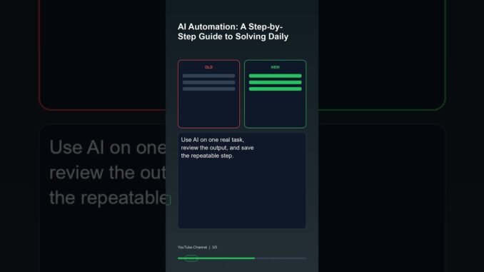 AI Automation: A Step-by-Step Guide to Solving Daily Life Problems with AI Tools #Shorts