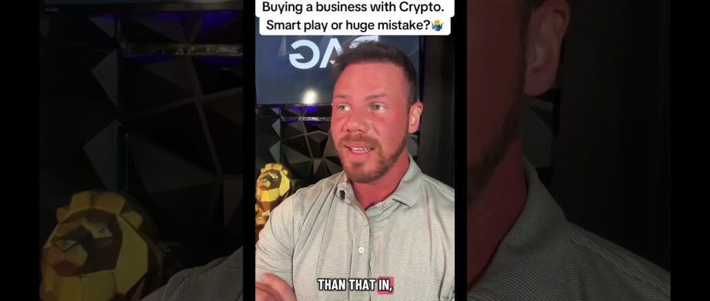Buying business with Crypto.. Smart play or huge mistake #crypto #cryptocurrency #cryptonews #xrp