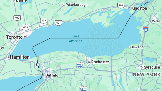 Google Maps Now Shows ‘Lake America’ Instead of Lake Ontario