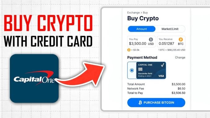 How to Buy Crypto With Capital One Credit Card (Full Guide)