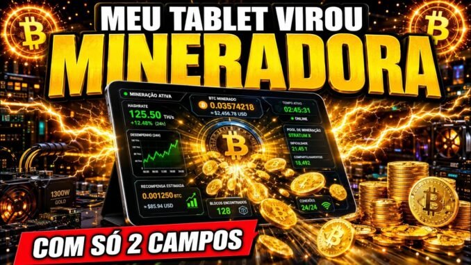 TRANSFORMEI MEU TABLET EM MINERADORA PREENCHENDO SÓ 2 CAMPOS (LTC MINER 2.7)