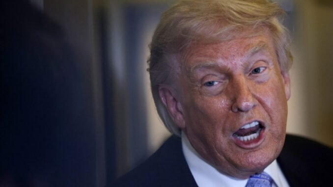 Photo of President Trump speaking