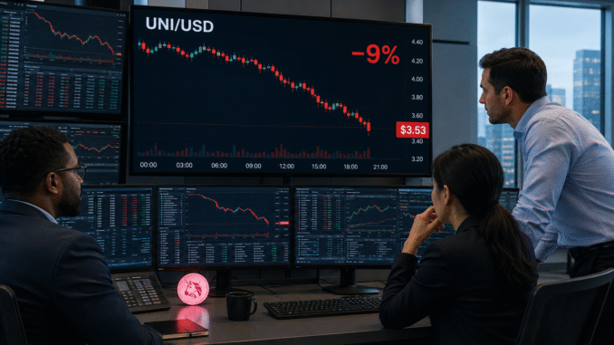 Uniswap slides 9% as weak retail demand threatens key support