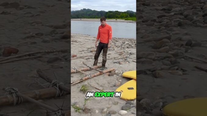 AI Helps Build Raft: From Mattress to River Adventure! #shorts