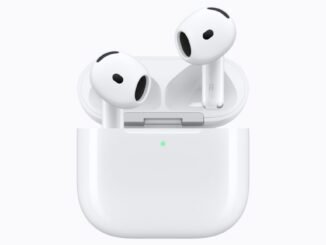 Two AirPods in their case