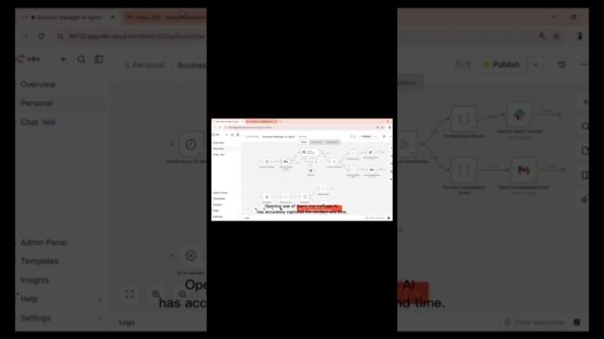 Auto Summarize Gmail to Slack with AI! 🚀 #shorts