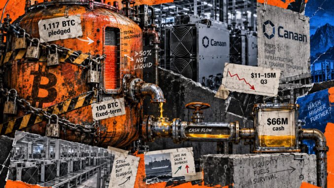 Canaan revenue misses guidance; 1,117 BTC pledged in Q2