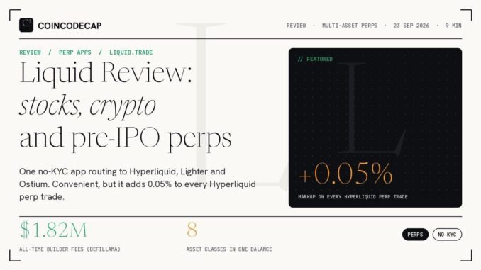 Crypto, Stock & Pre-IPO Perps