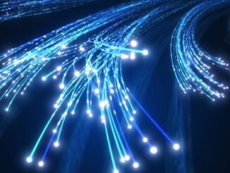 Illustration of fiber Internet cables