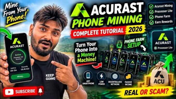 acurast mining | acurast phone mining | acurast processor lite  | phone farm