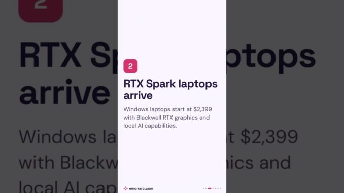 AI News Today: Nvidia pushes agents onto PCs #Shorts