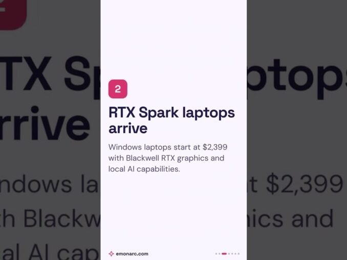 AI News Today: Nvidia pushes agents onto PCs #Shorts