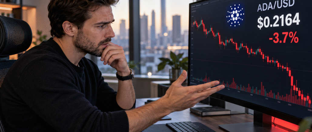 Cardano risks further losses as ADA drops below the $0.220 support