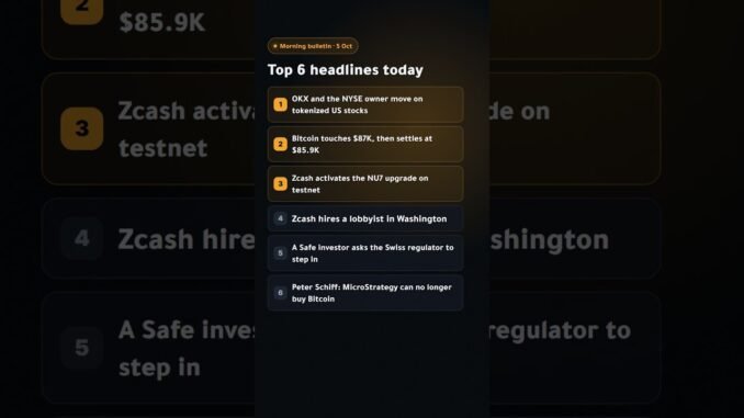 Crypto News · Morning Bulletin · 5 Oct 2026 #shorts