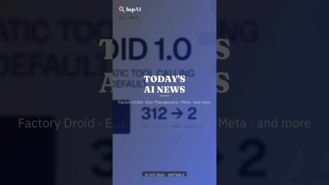 Daily AI News Recap — 2026-10-31 · Edition 2 #Shorts