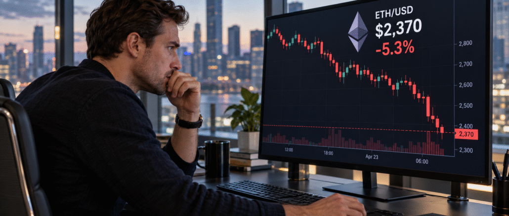 Ethereum dips below $2,400 as hot inflation fuels selling and long liquidations