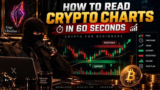 How to Read Crypto Charts in 60 Seconds 📈 | Crypto for Beginners