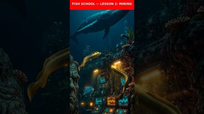 TITLE:Fish School — Lesson 2: Mining | Crypto Market News, But Funny