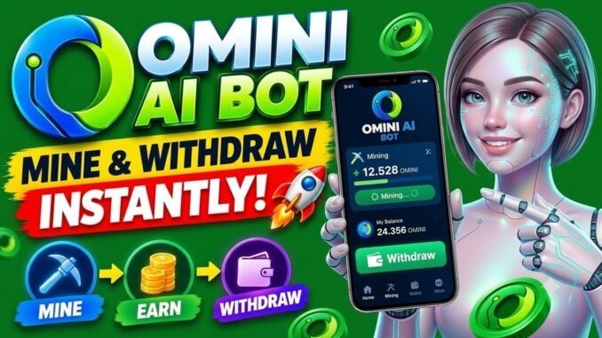 This New Crypto Mining App Could Make You Money | OMINI AI BOT complete tutorial |