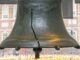 The Liberty Bell outside Independence Hall in Philadelphia