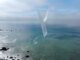 A Windborne Systems weather balloon is seen after launch.